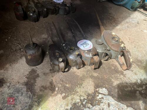 QUANTITY OF VINTAGE OIL CANS