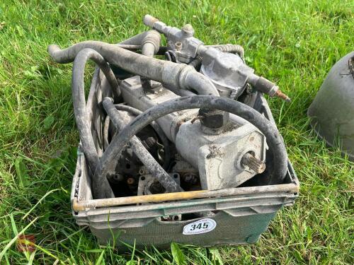 CRATE OF HYDRAULIC PUMPS