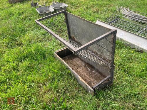 HAY RACK AND TROUGH
