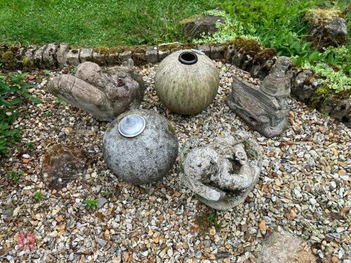 SELECTION OF GARDEN ORNAMENTS