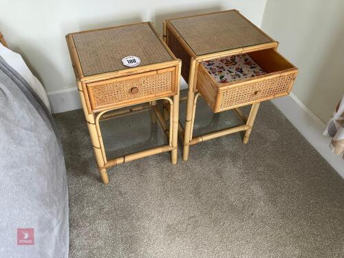 PAIR OF BEDSIDE TABLES