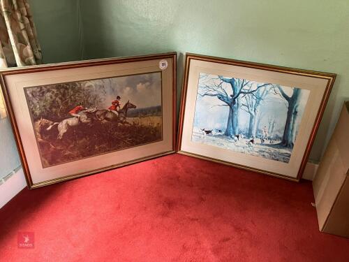 PAIR OF HUNTING PICTURES