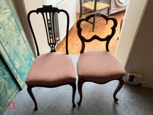 TWO WOODEN CHAIRS