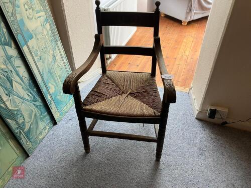 WOODEN ARM CHAIR