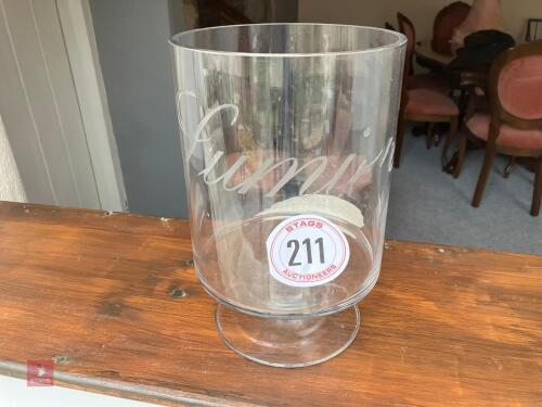 LARGE GLASS VASE