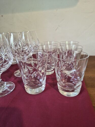 QTY OF BOXED CUT GLASS