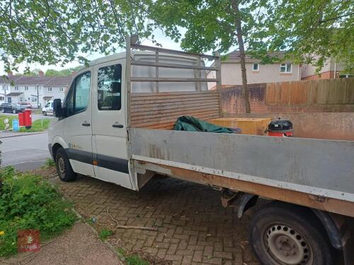2013 VW CRAFTER DROPSIDE CREWCAB TRUCK