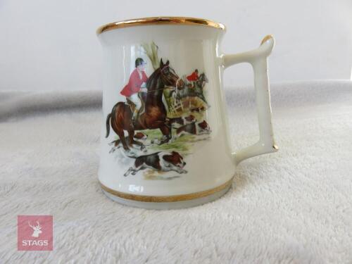 3 MASONIC LODGE GILDED MUGS