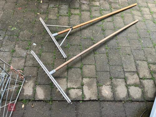 TWO HEAVY DUTY RAKES