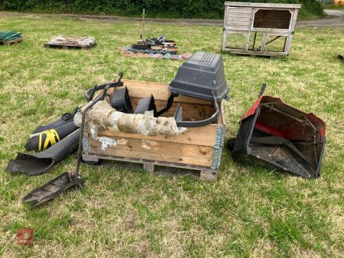 ASSORTED RIDE-ON MOWER PARTS