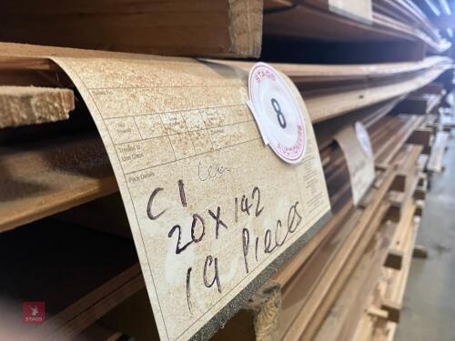 19 LENGTHS OF CEDAR CLADDING (8)