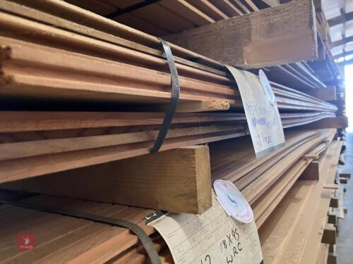 25 LENGTHS OF REDWOOD CLADDING (10)