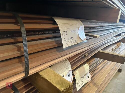 54 LENGTHS OF REDWOOD CLADDING (15)