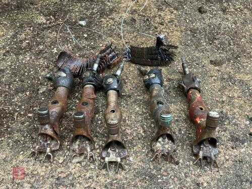 5 SHEARING HAND PIECES, COMBS & CUTTERS