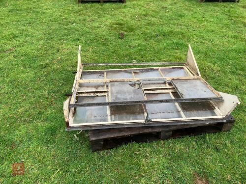 PAIR OF GALVANISED WINDOW FRAMES (1)