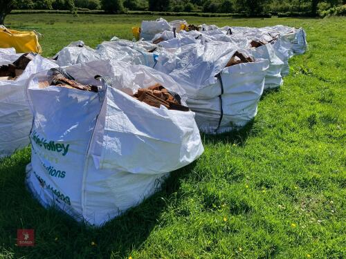 7 DUMPY BAGS OF LARCH LOGS