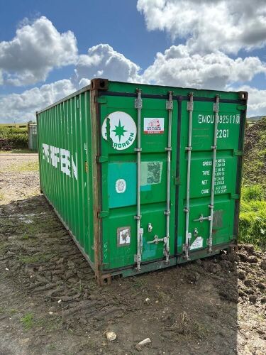 20' USED EVERGREEN SHIPPING CONTAINER