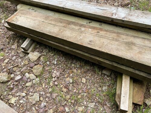 2 PINE TIMBER LINTELS