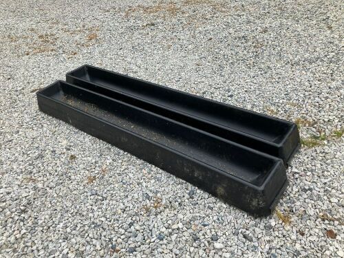 2 X 6' PLASTIC FEED TROUGHS