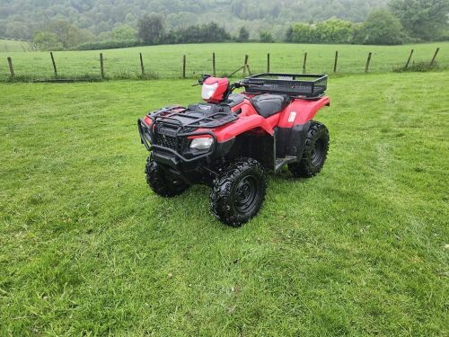 2019 HONDA TRX 500 FM 6 4WD QUAD BIKE