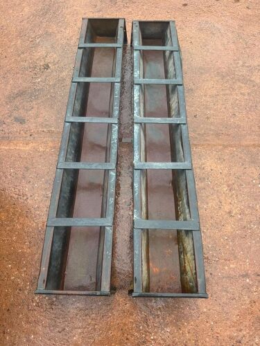 2 X 6' GALVANISED FEED TROUGHS