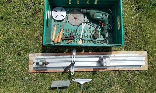 HOBBY LATHE RAN BY POWER DRILL