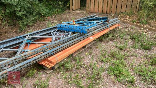 PALLET OF METAL PALLET RACKING