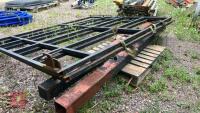 2 LARGE METAL BOX SECTION GATES & POSTS - 4