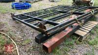2 LARGE METAL BOX SECTION GATES & POSTS - 5