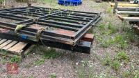 2 LARGE METAL BOX SECTION GATES & POSTS - 7