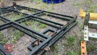 2 LARGE METAL BOX SECTION GATES & POSTS - 8