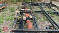 2 LARGE METAL BOX SECTION GATES & POSTS - 10