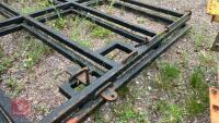 2 LARGE METAL BOX SECTION GATES & POSTS - 12