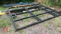 2 LARGE METAL BOX SECTION GATES & POSTS - 14