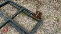 2 LARGE METAL BOX SECTION GATES & POSTS - 15