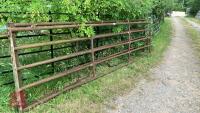 2 x 14' METAL YARD GATES