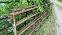 2 x 14' METAL YARD GATES - 2