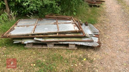 PALLET OF 2 SHEETED DOORS
