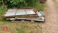 PALLET OF 2 SHEETED DOORS