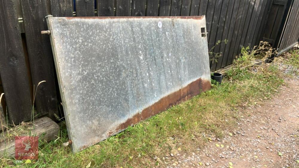 8' GALVANISED SHEETED DOOR