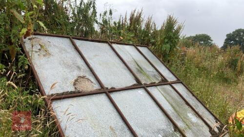 8' 10'' METAL SHEETED DOOR