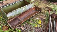 2 GALVANISED TROUGHS AND GROUND FEEDER - 2