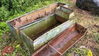 2 GALVANISED TROUGHS AND GROUND FEEDER - 3