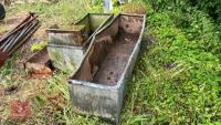 2 GALVANISED TROUGHS AND GROUND FEEDER - 5