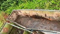 2 GALVANISED TROUGHS AND GROUND FEEDER - 9