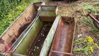 2 GALVANISED TROUGHS AND GROUND FEEDER - 11
