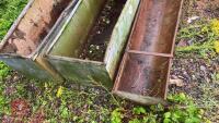 2 GALVANISED TROUGHS AND GROUND FEEDER - 12