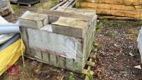 PALLET OF 17 CONCRETE DISHED CHANNELS