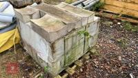 PALLET OF 17 CONCRETE DISHED CHANNELS - 2