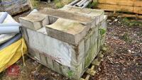 PALLET OF 17 CONCRETE DISHED CHANNELS - 7